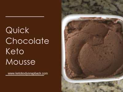 Keto Approved Chocolate Mousse