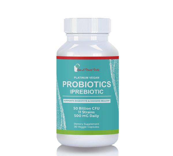 Platinum Vegan Probiotic and Prebiotic - Lose A Pound Daily