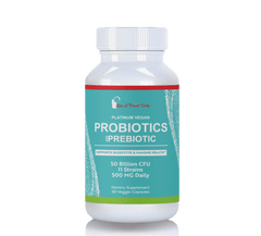 Platinum Vegan Probiotic and Prebiotic, 30 Veggie Capsules
